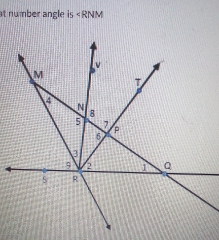 at number angle is ∠ RNM