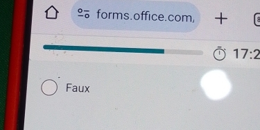 forms.office.com, + C
17:2
Faux