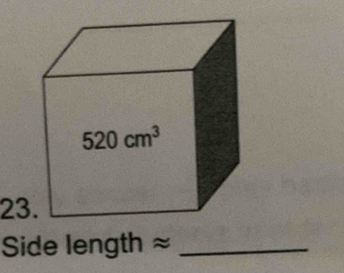 Side length ≈_