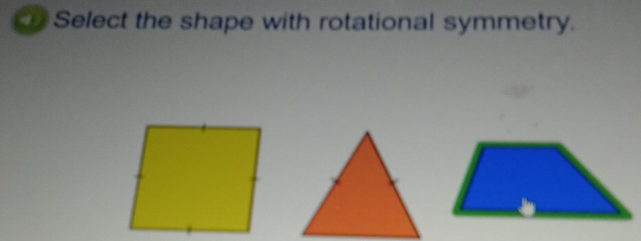 Select the shape with rotational symmetry