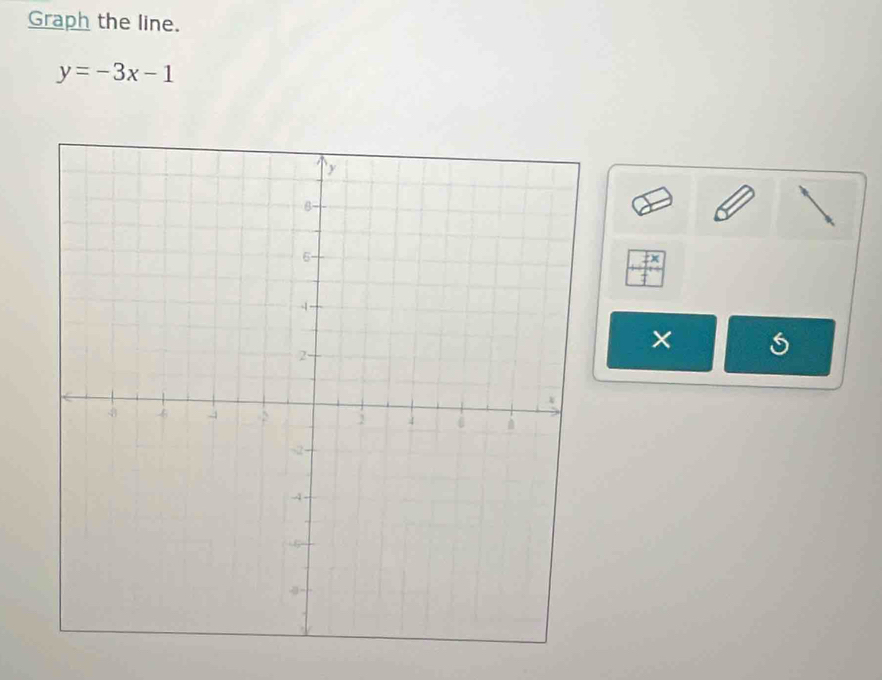 Graph the line.
y=-3x-1
×