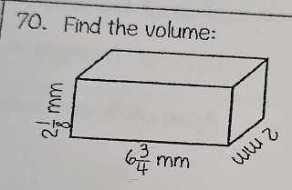 Find the volume: