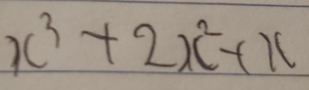 ) (^3+2x^2+x