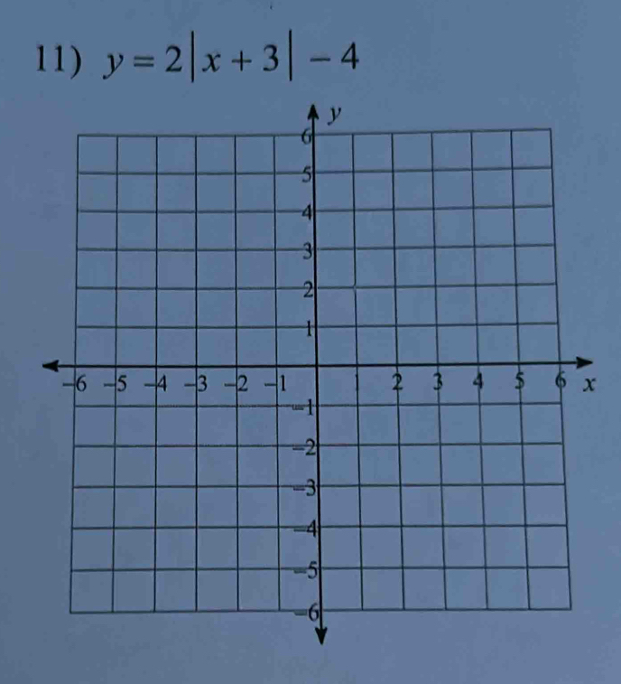 y=2|x+3|-4
x