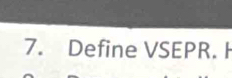 Define VSEPR. I