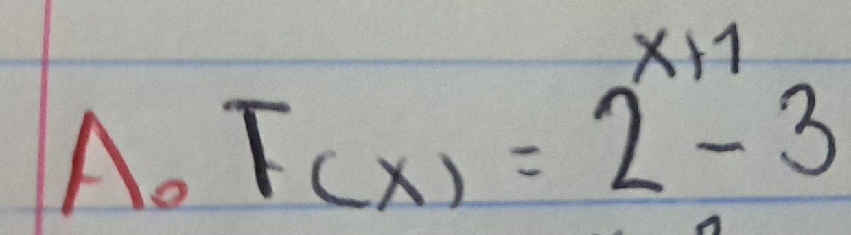 A_0F(x)=2^(x+1)-3