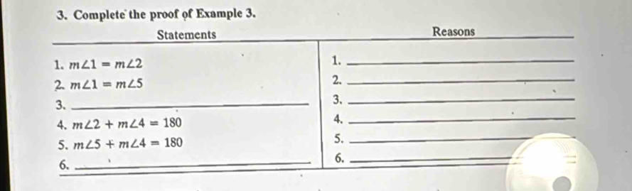 Complete the proof of Example 3.