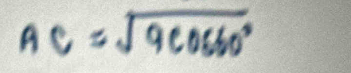 AC=sqrt(9cos 60°)