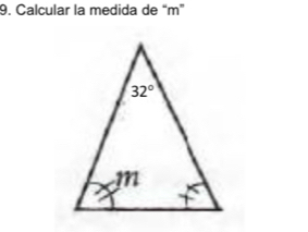 Calcular la medida de “m”