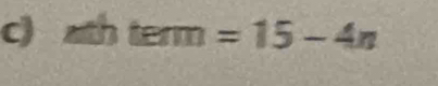 th term=15-4n