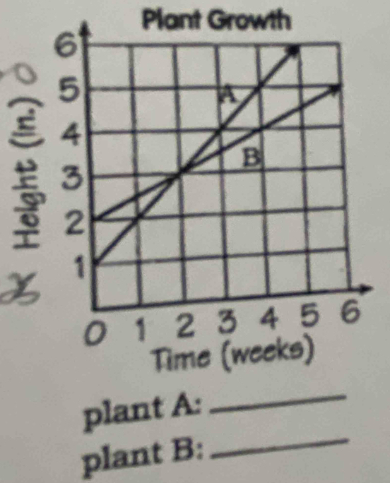 Plant Growth 
plant A: 
_ 
plant B: 
_