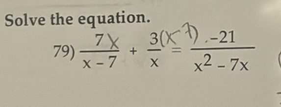 Solve the equation. 
79) ,५ . ३ १,३