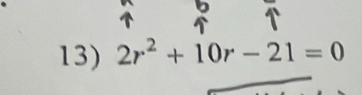 2r^2+10r-21=0