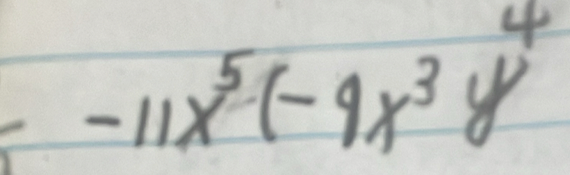 --11x^5(-9x^3y^4