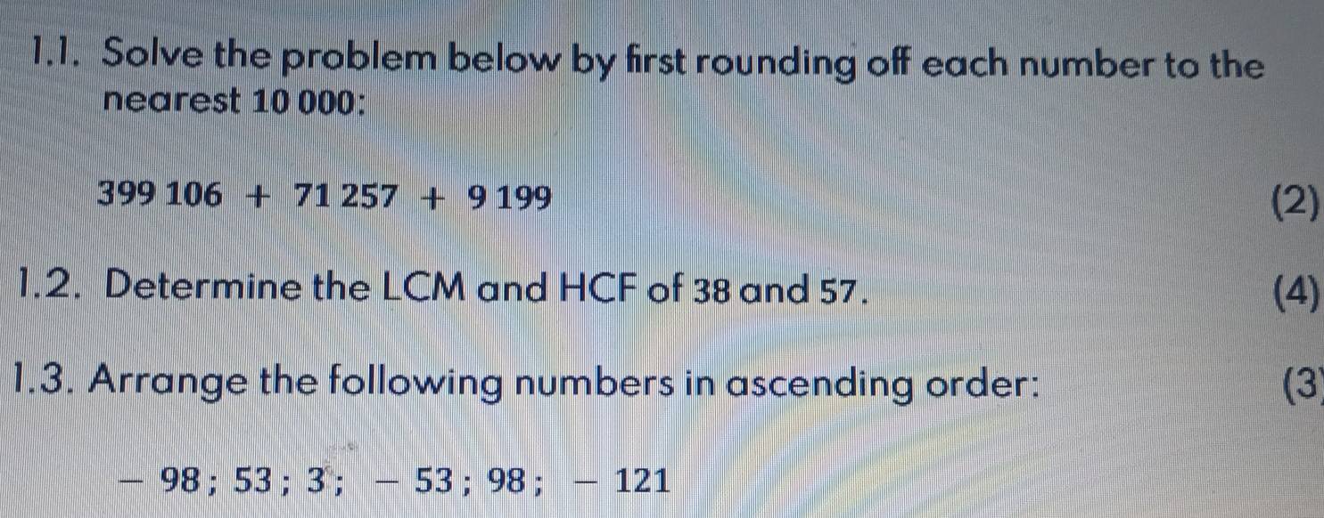 Solved: Solve the problem below by first rounding off each number to ...