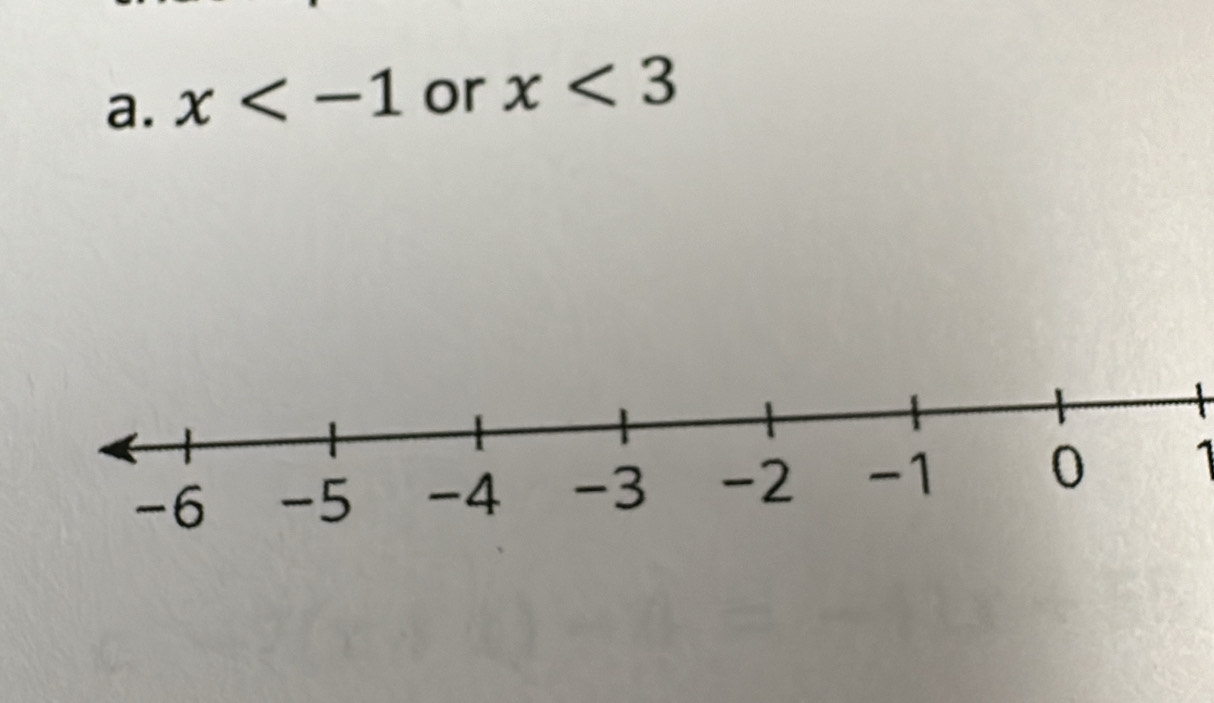 x or x<3</tex> 
1