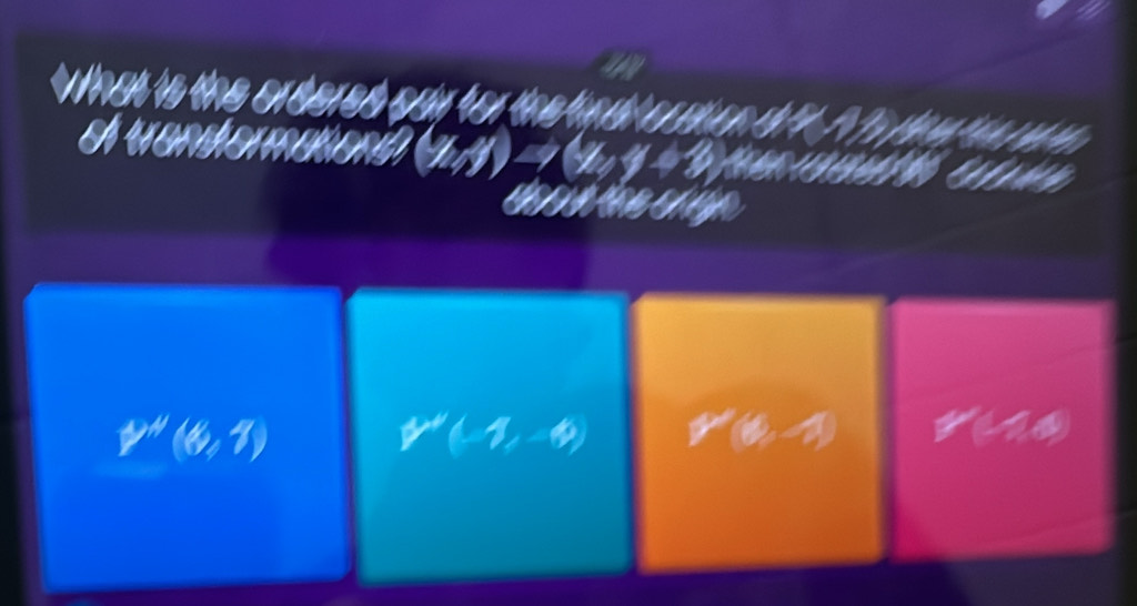 P''(4,1)
Y'(-1,-4) P(6,-3)