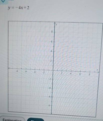 y=-4x+2
Explanation