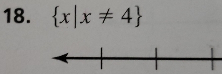  x|x!= 4