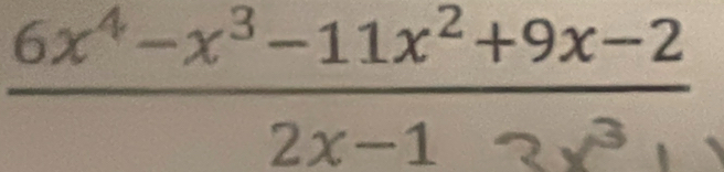 6x²-x³-11x²+9x-2