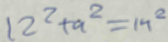 12^2+9^2=14^2