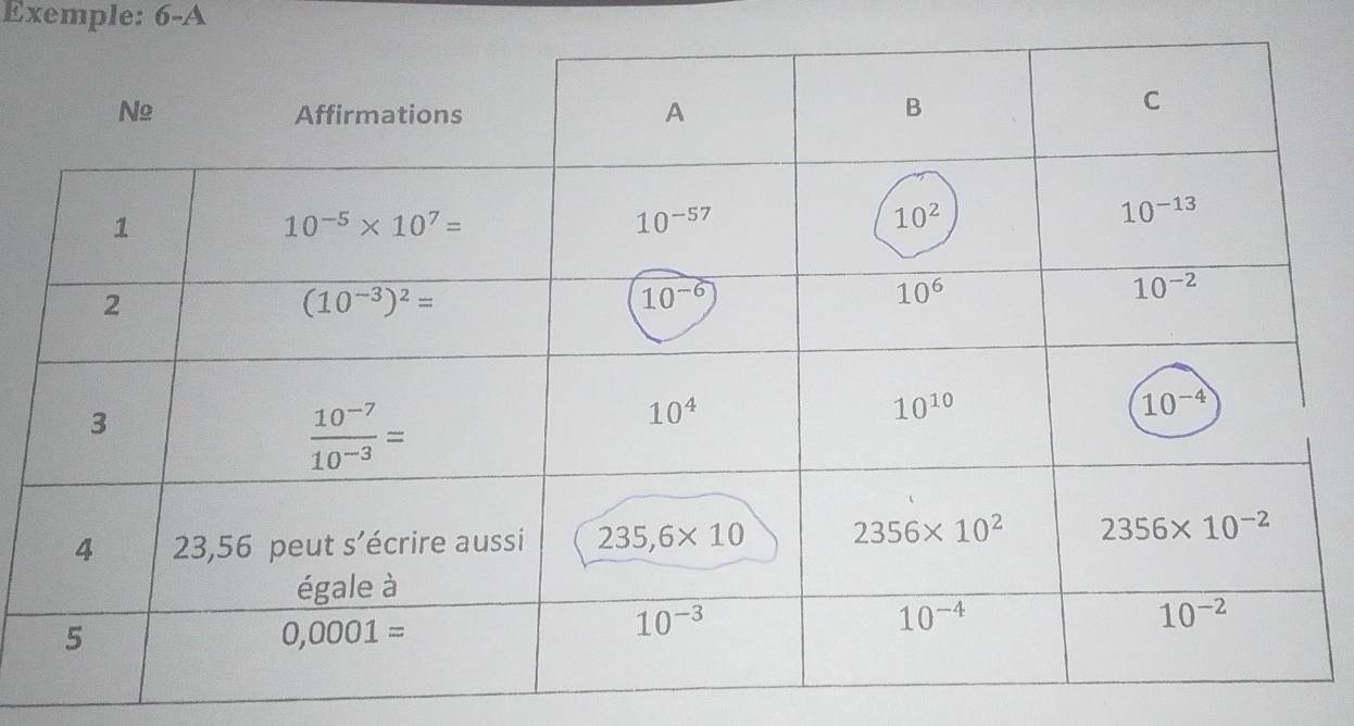 Exemple: 6-A