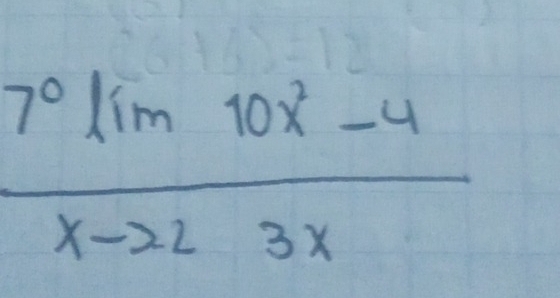  (7^0lim 10x^2-4)/x-223x 