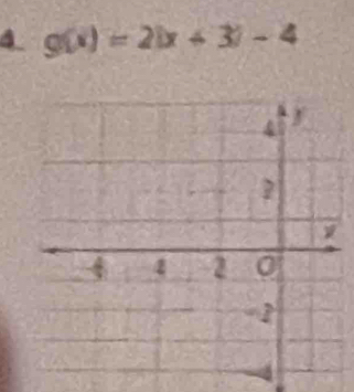 g(x)=2|x+3|-4