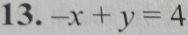 -x+y=4