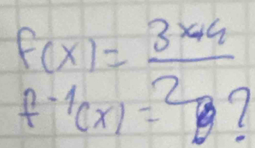 beginarrayr f(x)=f^(-1)