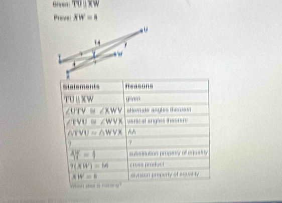 iv e TUparallel XW
Provel XW=8
△ u
36 =1
(w)=in
NW=n