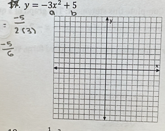 y=-3x^2+5
1