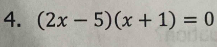 (2x-5)(x+1)=0