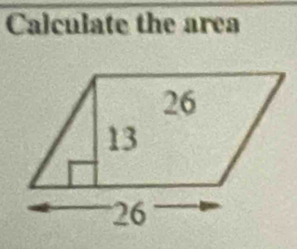 Calculate the area