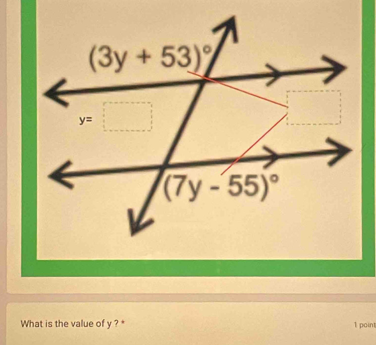 What is the value of y ? * 1 poin