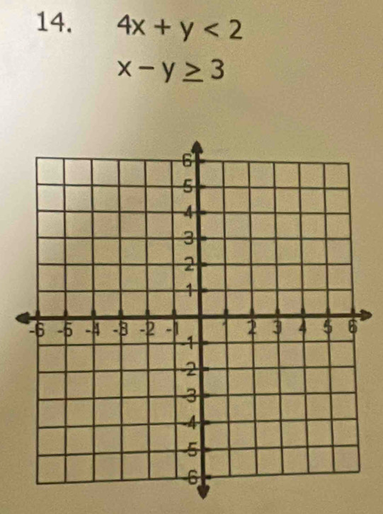 4x+y<2</tex>
x-y≥ 3