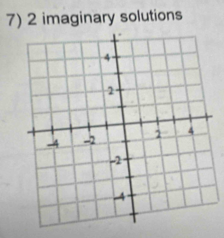 2 imaginary solutions