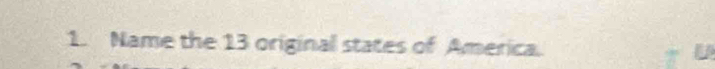 Name the 13 original states of America.