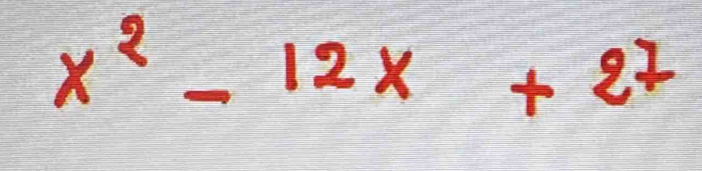 x^2-12x+27