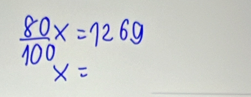  80/100 x=1269
x=