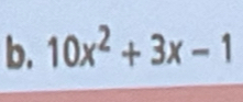 10x^2+3x-1