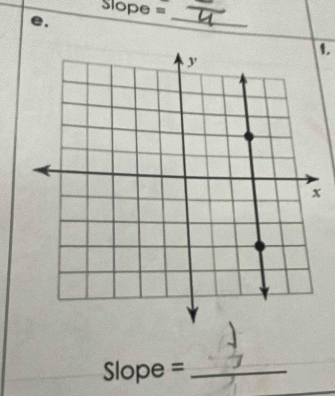 Slope=
e, 
_
Slope = _