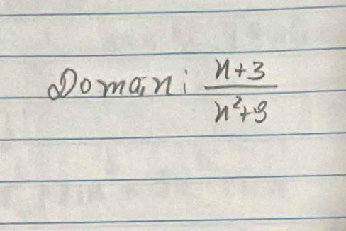 omaini  (n+3)/n^2+9 