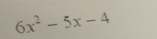 6x^2-5x-4