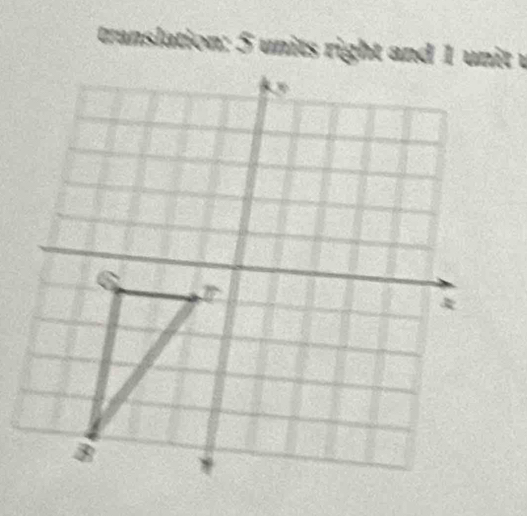 unslation: 5 units right and 1 unit v