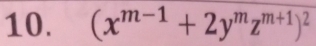 (x^(m-1)+2y^mz^(m+1))^2