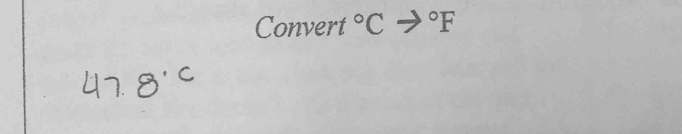 Convert°Cto°F