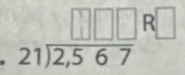 21) 2, 5 6 7 R₹