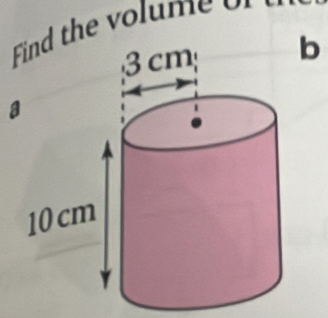 the volume o
b