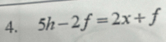 5h-2f=2x+f